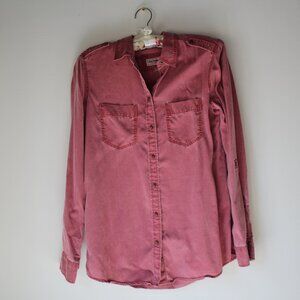 Pink Boyfriend Button Up